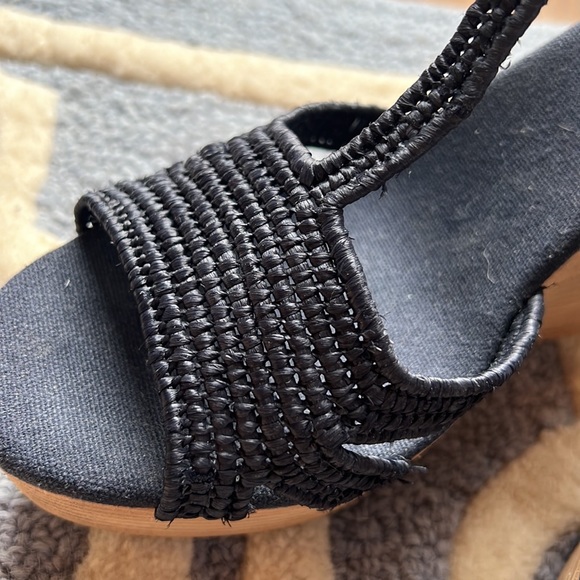 Tory Burch wedges - worn once Size 10 Navy Blue - Picture 5 of 8